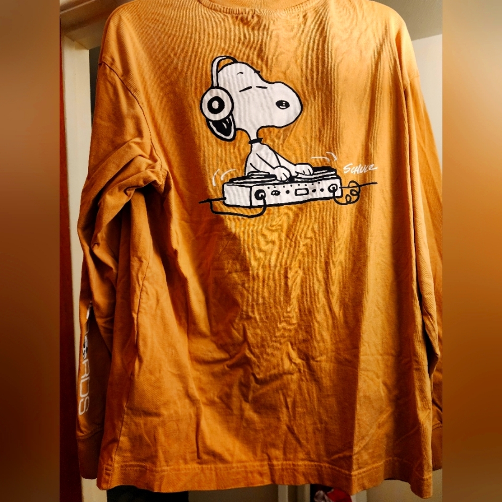 Snoopy Kids Long Sleeve Shirt - Orange